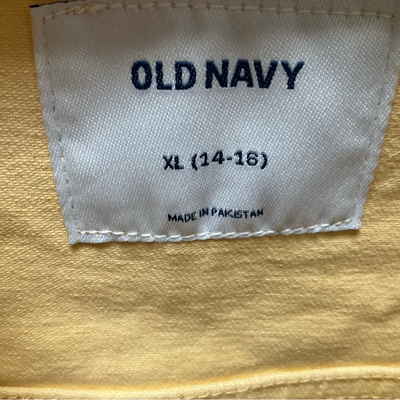 NWT Old Navy Yellow Girls Jeans Jacket - Picture 6 of 8
